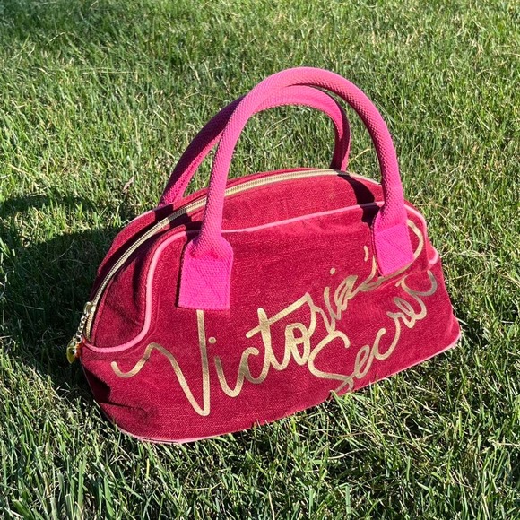 Vintage y2k 2000s RARE Victorias Secret Magenta Bag - Picture 1 of 8